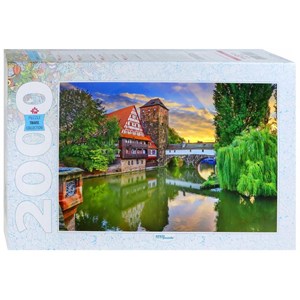 Step Puzzle (84039) - "Hangman's Bridge Nuremberg, Germany" - 2000 pieces puzzle