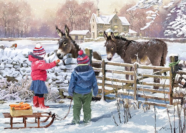 Otter House Puzzle (73571) - The MacNeil Studio: "Little Donkey" - 1000 pieces puzzle