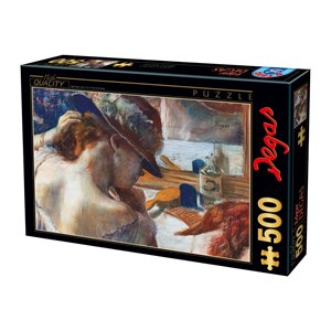 D-Toys (73938) - Edgar Degas: "In Front of the Mirror" - 500 pieces puzzle