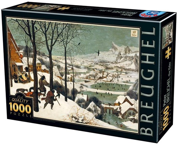 D-Toys (76878) - Pieter Brueghel the Elder: "Hunters in the Snow" - 1000 pieces puzzle