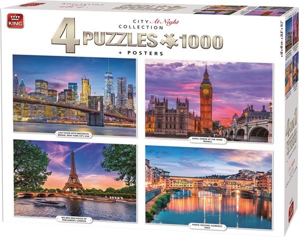 King International (55957) - "City at Night Collection" - 1000 pieces puzzle