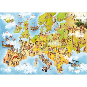 Deico (76120) - "Map of Europe" - 1000 pieces puzzle