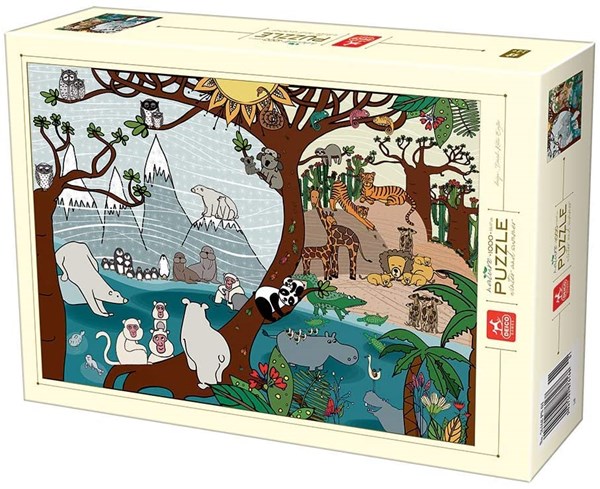 Deico (76410) - "Summer and Winter" - 1000 pieces puzzle