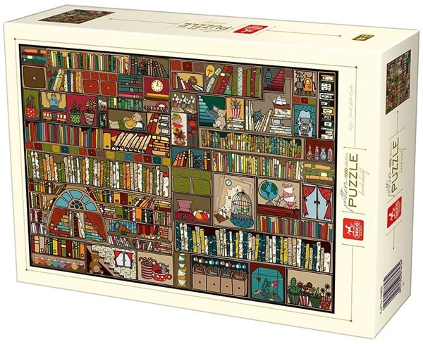 Deico (76434) - "Bookshelf" - 1000 pieces puzzle