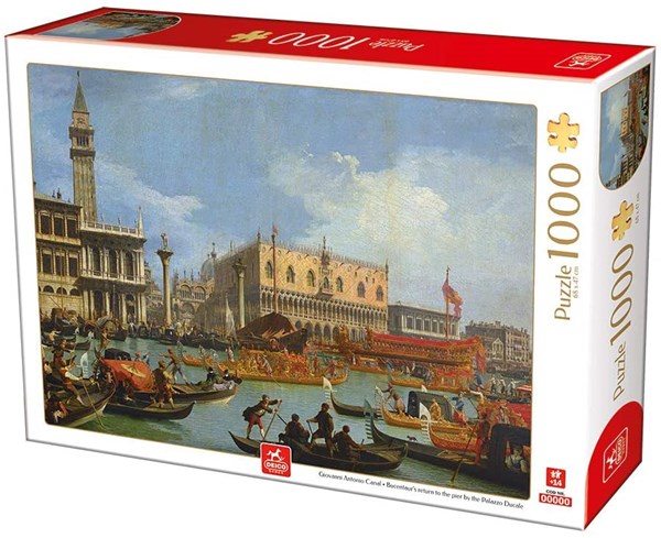 Deico (76687) - "Canaletto, Venice" - 1000 pieces puzzle