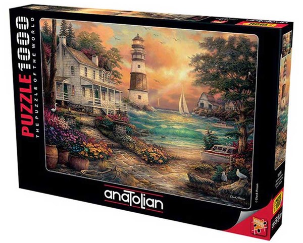 Anatolian (1075) - "Cottage by the Sea" - 1000 pieces puzzle