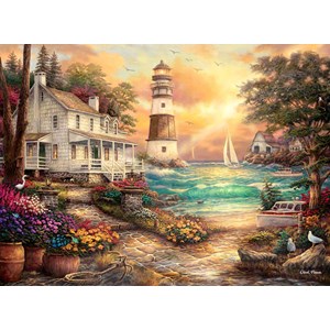 Anatolian (1075) - "Cottage by the Sea" - 1000 pieces puzzle