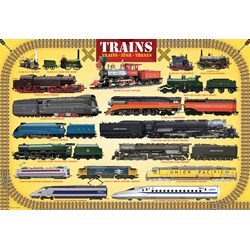 Eurographics (6100-0090) - "Trains" - 100 pieces puzzle