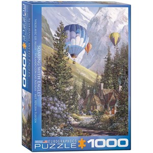 Eurographics (6000-0630) - Douglas Laird: "Soaring with the Eagles" - 1000 pieces puzzle