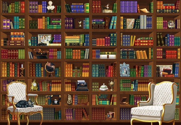 Bluebird Puzzle (70252) - "The Vintage Library" - 6000 pieces puzzle