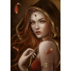 Grafika (00988) - Cris Ortega: "Red Path of Eternity" - 1000 pieces puzzle