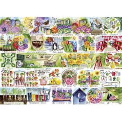 Gibsons (G7106) - Val Goldfinch: "Wheelbarrows & Wellies" - 1000 pieces puzzle