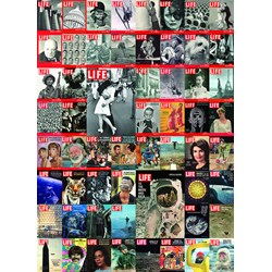 Eurographics (6000-0819) - "Vintage Cover Collage - LIFE Magazine" - 1000 pieces puzzle