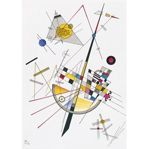 Grafika (00632) - Vassily Kandinsky: "Delicate Tension, 1923" - 1000 pieces puzzle