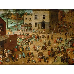 Grafika (00709) - Pieter Brueghel the Elder: "Children's Games, 1560" - 2000 pieces puzzle