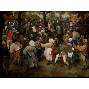 Grafika (00714) - Pieter Brueghel the Elder: "The Wedding Dance, 1566" - 2000 pieces puzzle
