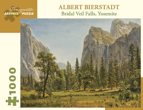 Pomegranate (aa1029) - Albert Bierstadt: "Bridal Veil Falls, Yosemite Valley, California" - 1000 pieces puzzle
