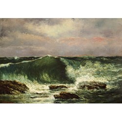 Grafika (01157) - Gustave Courbet: "Waves, 1870" - 1000 pieces puzzle
