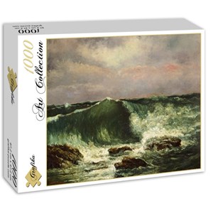 Grafika (01157) - Gustave Courbet: "Waves, 1870" - 1000 pieces puzzle