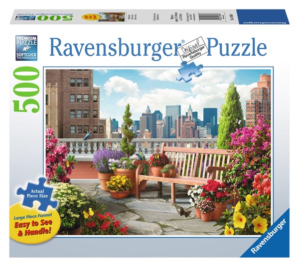 Ravensburger (14868) - Alan Giana: "Rooftop Garden" - 500 pieces puzzle