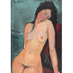 Grafika (01180) - Amedeo Modigliani: "Seated Nude, 1916" - 1000 pieces puzzle
