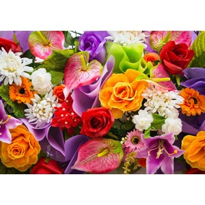 Grafika (01134) - "Artificial Bunch of Flowers" - 1000 pieces puzzle