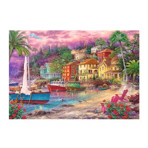 Trefl (26158) - "On the Golden Shores" - 1500 pieces puzzle