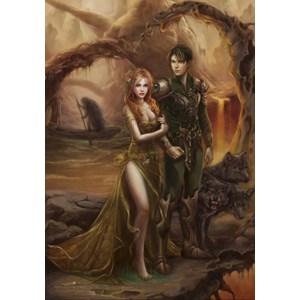 Grafika (00981) - Cris Ortega: "Deep in the Underworld" - 1000 pieces puzzle