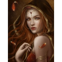 Grafika (00987) - Cris Ortega: "Red Path of Eternity" - 2000 pieces puzzle