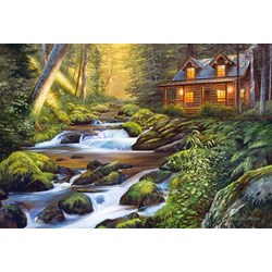 Castorland (C-104635) - "Creek Side Comfort" - 1000 pieces puzzle