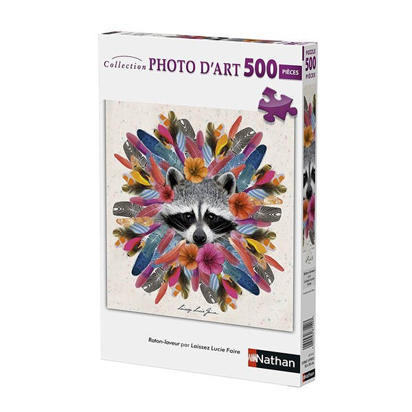 Nathan (87215) - "Raton-Laveur Laissez Lucie" - 500 pieces puzzle
