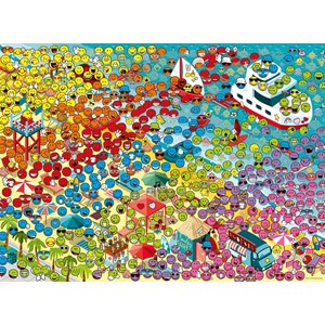 Nathan (87238) - "Smileys" - 500 pieces puzzle