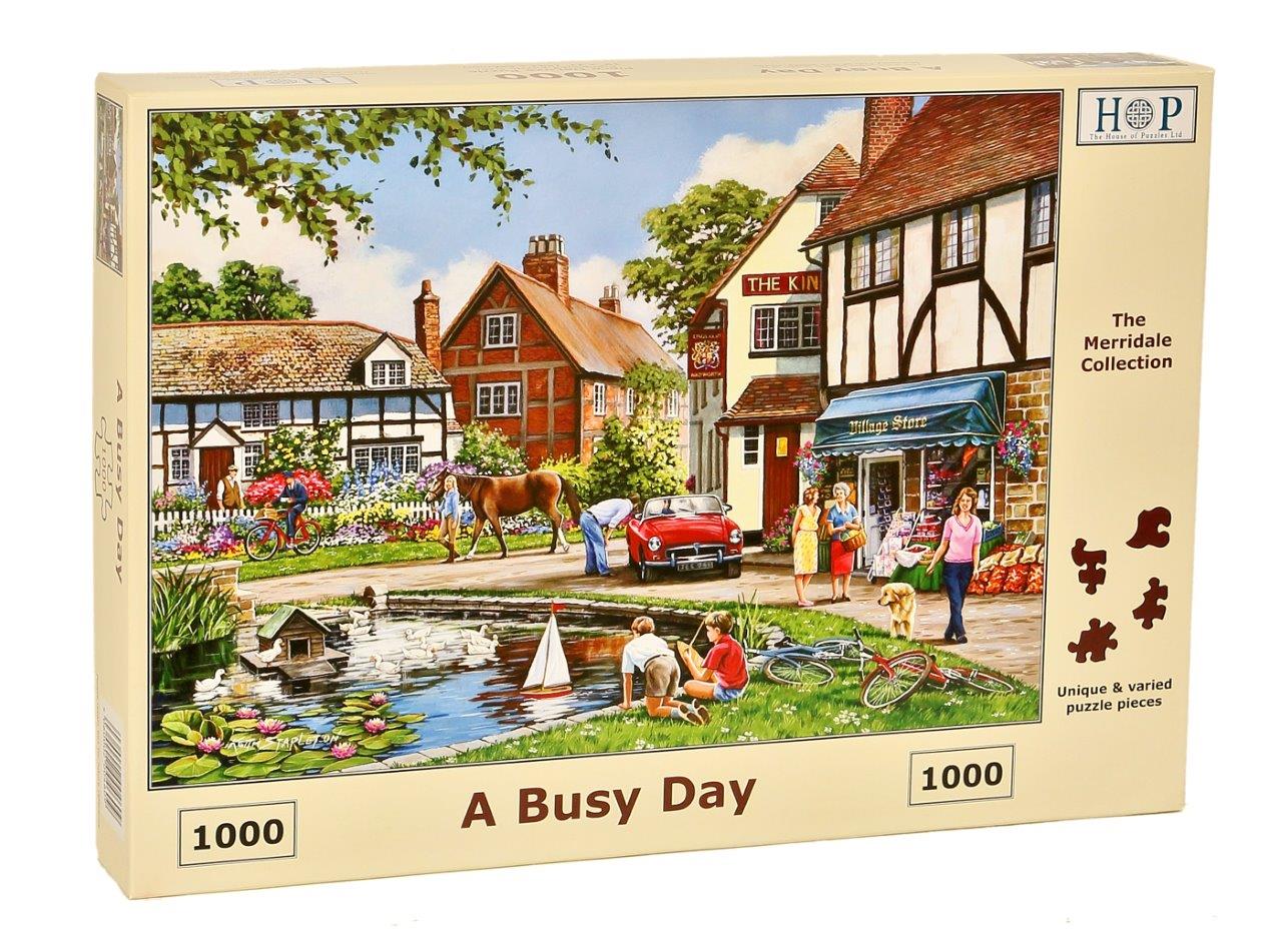 Jigsaw Jigsaw Puzzle HOP  HOUSE OF PUZZLES 1000 Piece DAFFODIL COTTAGE COMPLETE. 