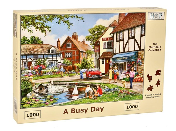 The House of Puzzles (4609) - "A Busy Day" - 1000 pieces puzzle