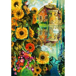 Bluebird Puzzle (70205) - David Galchutt: "A Lively View in Kent" - 1000 pieces puzzle