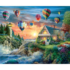 SunsOut (19285) - Nicky Boehme: "Balloons Over Sunset" - 1000 pieces puzzle