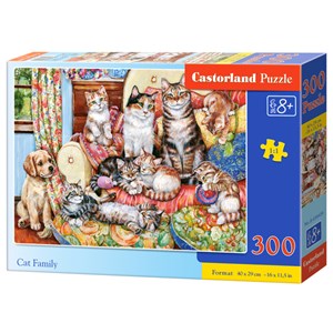 Castorland (B-030439) - "Cat Family" - 300 pieces puzzle