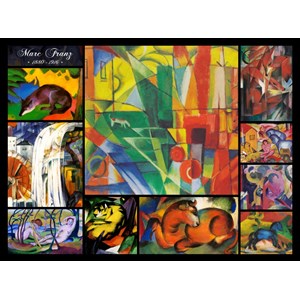 Grafika (00844) - Franz Marc: "Franz Marc, Collage" - 2000 pieces puzzle
