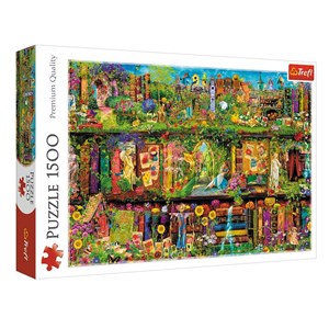 Trefl (26165) - "Fairy Bookcase" - 1500 pieces puzzle