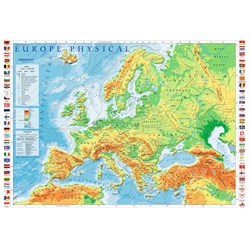 Trefl (10605) - "Europe Physical Map" - 1000 pieces puzzle