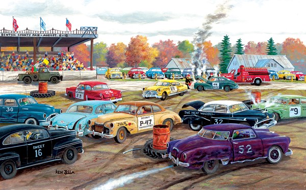 SunsOut (39361) - Ken Zylla: "Demolition Derby" - 300 pieces puzzle