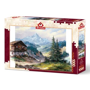 Art Puzzle (5187) - "Green Valley" - 1000 pieces puzzle