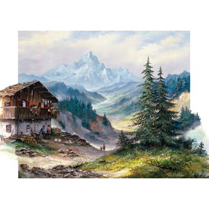 Art Puzzle (5187) - "Green Valley" - 1000 pieces puzzle