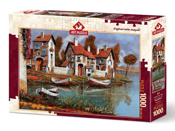 Art Puzzle (4232) - "Case a Cerchio, Italy" - 1000 pieces puzzle