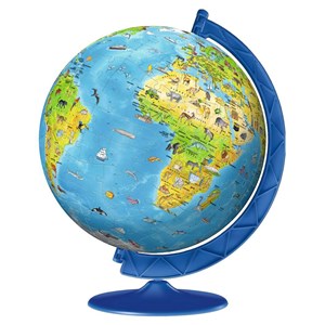 Ravensburger (11160) - "Children's Globe in German" - 180 pieces puzzle