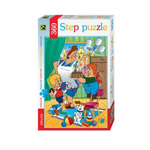 Step Puzzle (73005) - "Karlsson-on-the-Roof" - 360 pieces puzzle