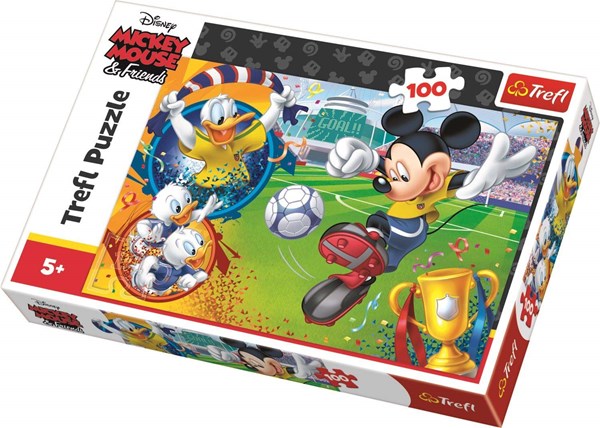 Trefl (16353) - "Mickey Mouse" - 100 pieces puzzle