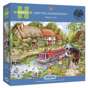 Gibsons (G2219) - Debbie Cook: "Drifting Downstream" - 100 pieces puzzle