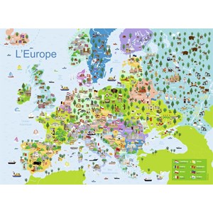Nathan (86835) - "Europe" - 150 pieces puzzle