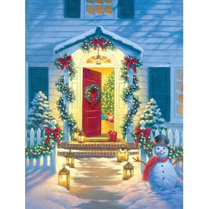SunsOut (55942) - Corbert Gauthier: "Christmas Porch" - 500 pieces puzzle